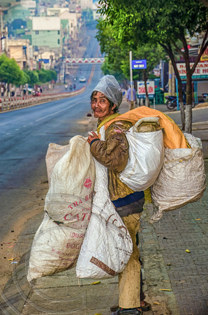 Homeless man in Pleiku Vietnam
