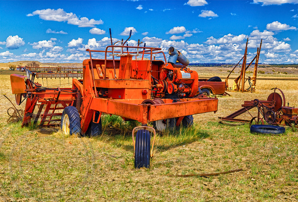 Abandoned farm equipment- Hwy 500