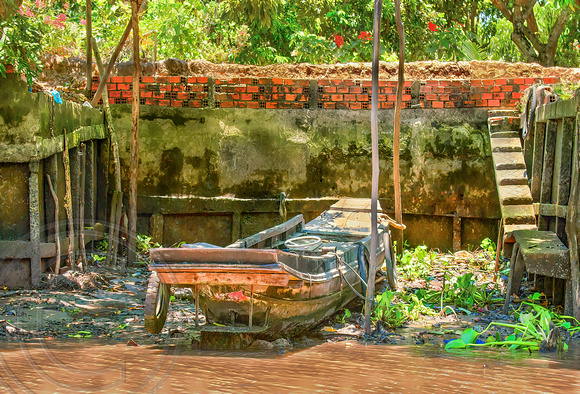 Boat Mekong tributary