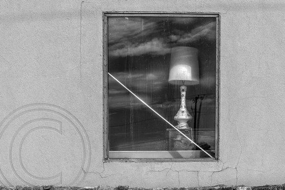 Lamp in window-Alamogordo NM-9-30-2022