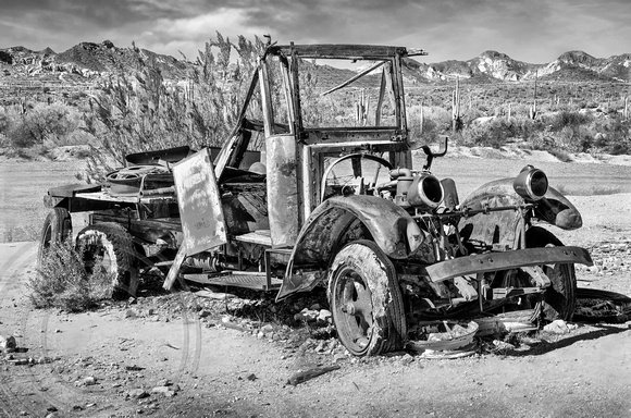 Old truck in a ghost town-AZ-2-15-2013