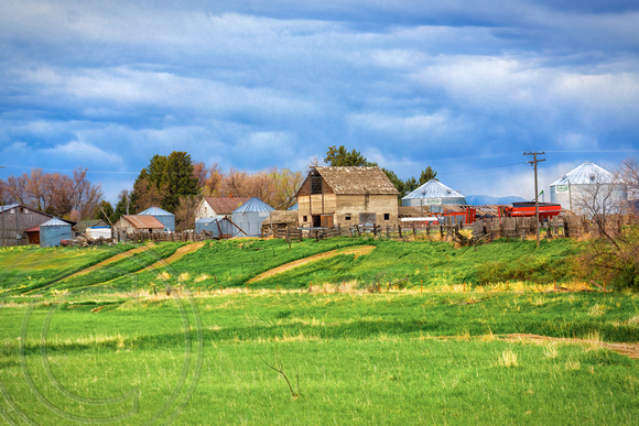 Landscape of farm and buildings-Edgar-Fromberg Trip-5-16-2022