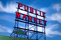 Market Sign-Pike Place-Seattle WA-5-24-2014