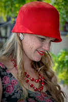 Lady with Red Hat-Billings MT-7-10-2019
