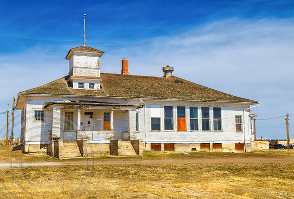 Schoolhouse in Ingomar Montana
