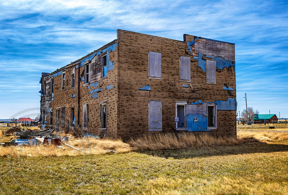 Abandoned building of mystery-Ingomar Montana