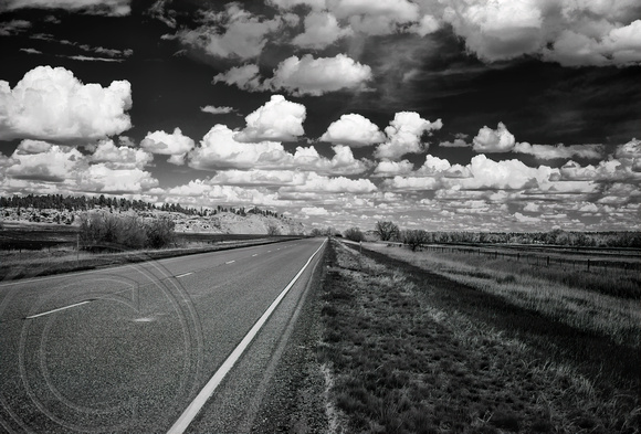 Montana Road and Clouds