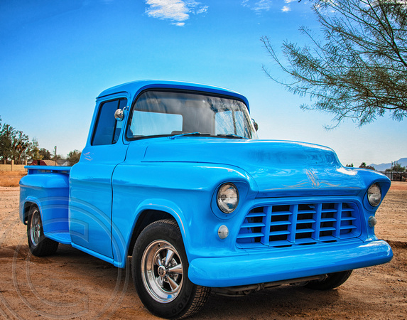 Blue Chevy Pickup