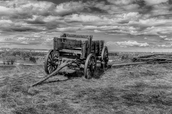 Wooden Wagon by Trading Post