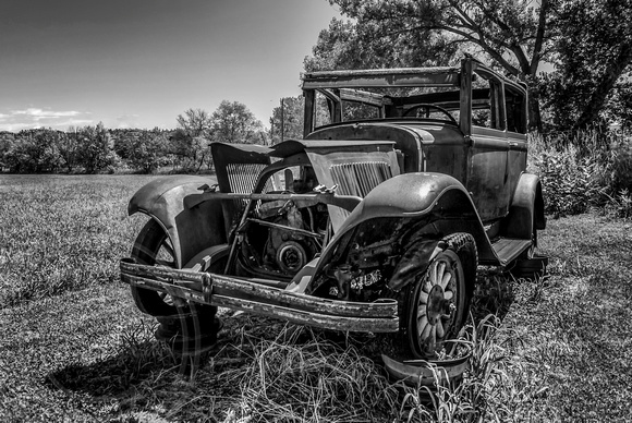 Stripped Vintage Car