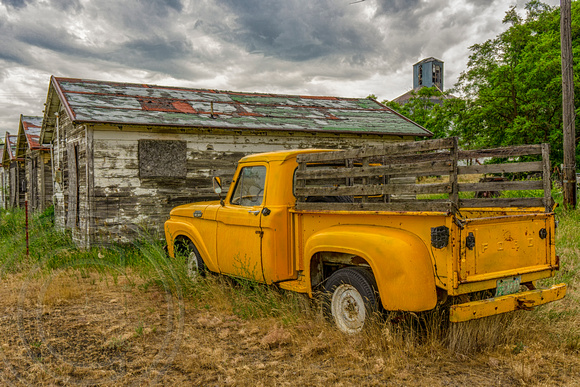 Yellow Ford Pickup