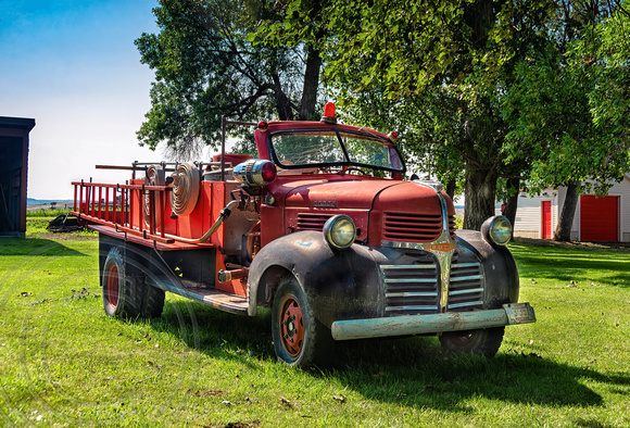 Old Fire Truck-Huntley Threshing Bee 8-22-2021