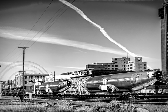 Boeing Planes on a Train