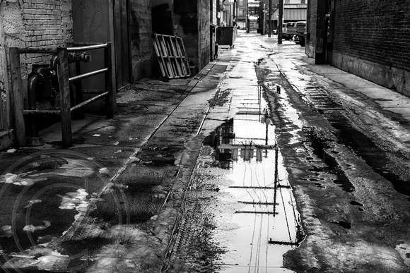 Dirty, Icy and dark alley