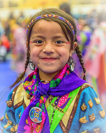 little girl native amercan dancer pow-wow 2017