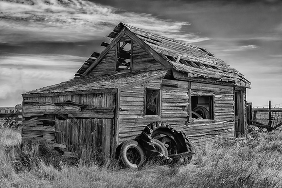 Shed and tires