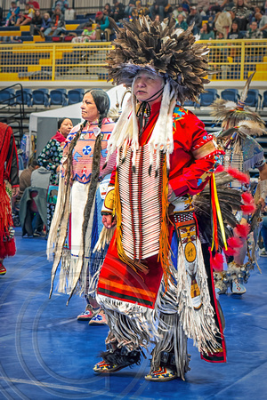 Male Native American Dancer-MSU B Pow wow-Billings MT- 4-06-2024 (1 of 1)