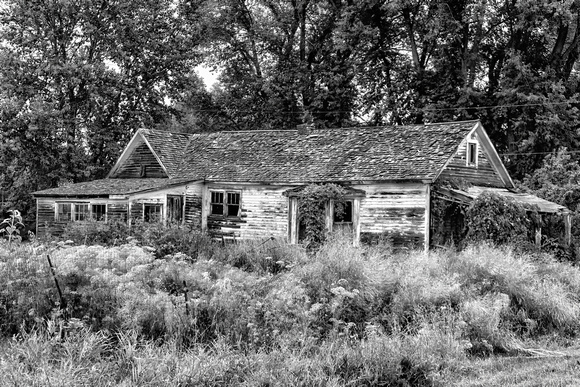 Abandoned Farm House B&W-Hobson Trip 8-22-2018-