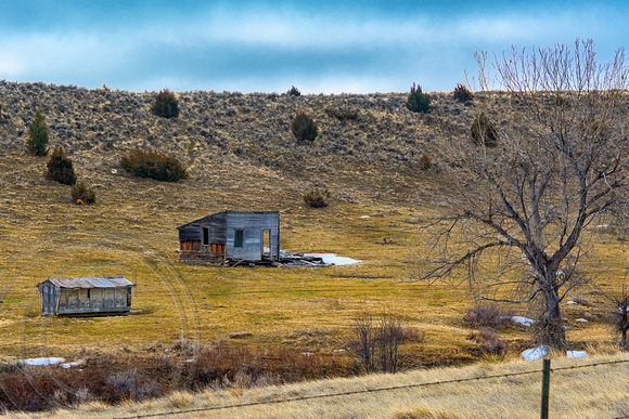Landscape-abandoned feeder and shack-1